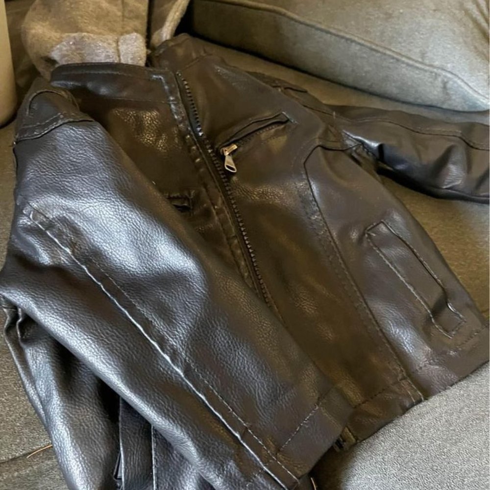 Toddler Vegan Leather Jacket